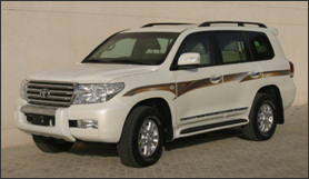 Lease an Armored Toyota Land Cruiser